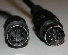 Din 8 Large Din 8 pin Male-Male 6 ft cable MIDI Size