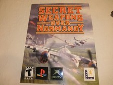 Scarce 2003 X BOX PlayStation LUCAS ARTS "SECRET WEAPONS OVER NORMANDY" Poster