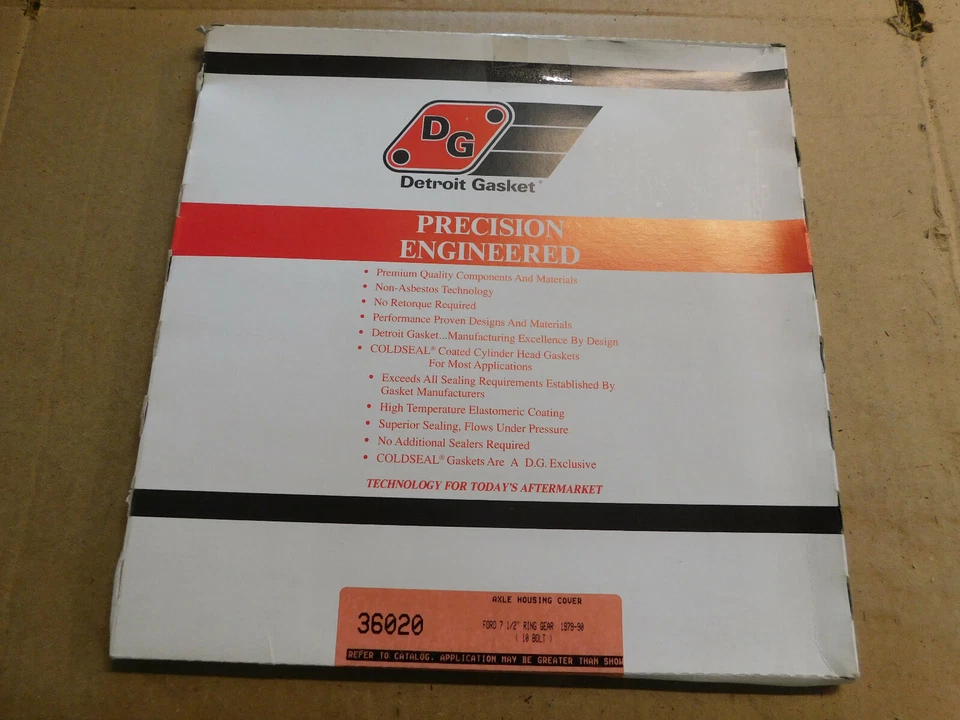 Junta de cubierta de carcasa de eje Detroit 36020 para 79-90 Ford 7-1/2" anillo engranaje 10 pernos Foto 3 de 3