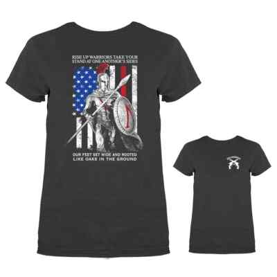 Rise up Warriors 2nd Amendment Gun Constitution Patriotic Women's T-shirt