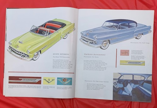 1954 DeSoto "FIREDOME / POWERMASTER" Original Car Dealer Sales Brochure - Picture 7 of 10
