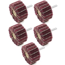 (5) 2" Flap Wheels 320 Grit | Sanding Polishing Die Grinder Drill Buffing Scotch