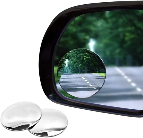 2 Blind Spot Mirrors Round HD Glass Convex 360° Side Rear View Mirror for Car