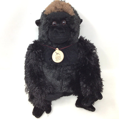 Wild Republic Silverback Gorilla Plush Cheyenne Mountain Zoo Black Brown 11 