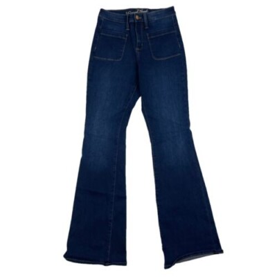 Universal Thread High Rise Flare Jeans Womens Blue Denim Square