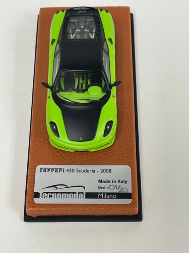 1/43 Tecnomodel Ferrari 430 Scuderia Verde Mate / Negro Novitec 01/20 T-MI-07 - Imagen 9 de 9