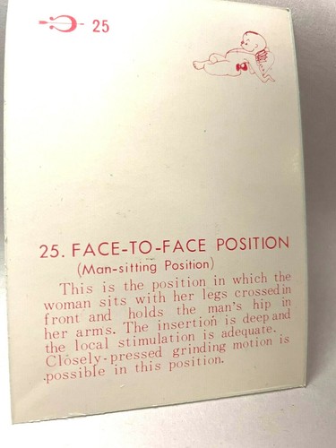 Vintage 1970's Sex Position Cards Japan 48 Authentic Art Ways - Picture 3 of 4
