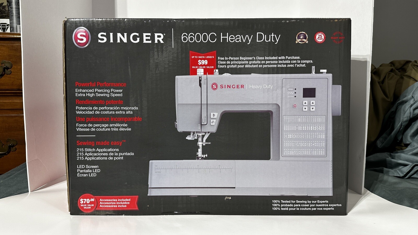 SINGER Heavy Duty 6600C Computerized Sewing Machine 37431887122 eBay