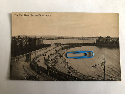 The Two Bays Weston Super Mare 1917 animierte Promenade Straßenbahn & Hafenblick