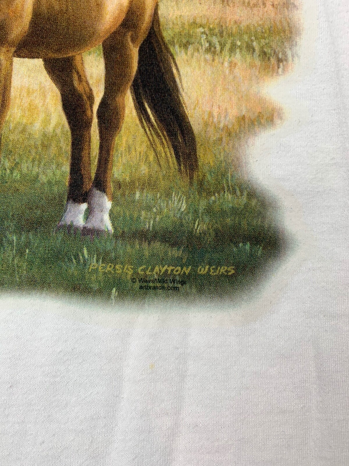 Camicia Persis Clayton Weirs opera d'arte cavallo pony fattoria pascolo L equino equitazione