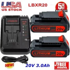 For BLACK And DECKER 20Volt LBXR20 LBX20 LB20 20V Lithium Battery & CHARGER