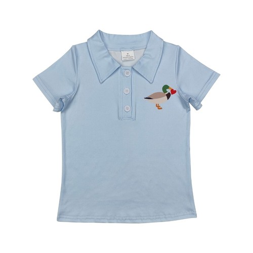 Little Country Baby Boys Mallard Duck Short Sleeve Polo T-shirt Top Tee - Picture 21 of 21