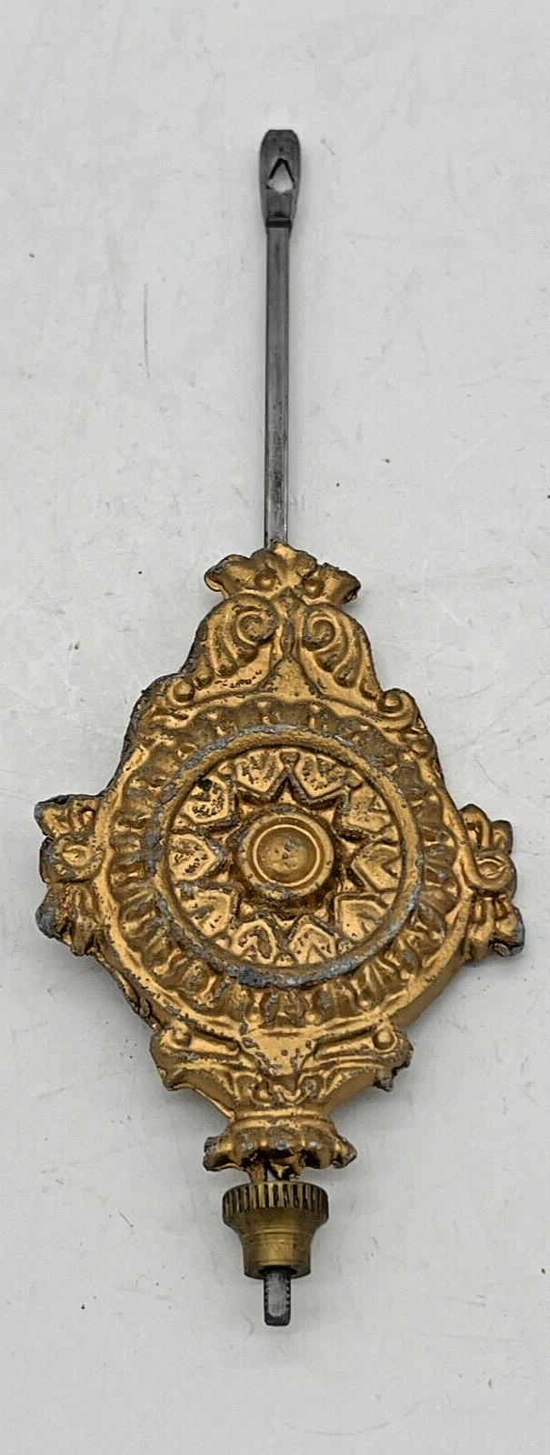 Vintage KITCHEN SHELF CLOCK PENDULUM, 6 1/2" Long 2 1/2" Wide, 5.1 oz