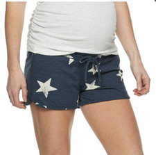A Glow: Maternity Lounge Shorts Full Belly Panel in 4 Colors Sizes: S, M, L, XL