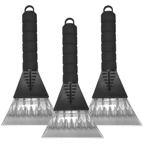 3X Eiskratzer Mit Softgriff Auto Griff Eisschaber Scheibenkratzer Kratzer 26Cm-image
