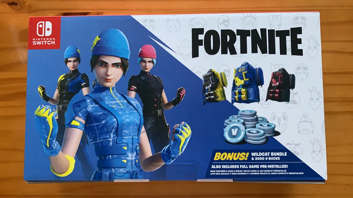 Nintendo Switch Fortnite Special Edition - Fortnite Wild Cat Console Bundle  Code