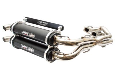 Trinity Racing Exhaust RZR XP 1000 Dual System Black TR-4119D-BK