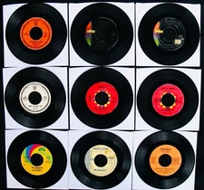 THE MARKETTS: 9 Surf, Rock & Hot Rod 45's Up For Bid~2 Are Promo's
