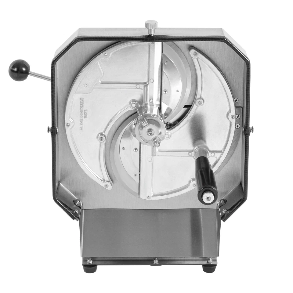 Trituradora de repollo plateada comercial rebanadora de patatas máquina rebanadora de frutas y verduras Foto 4 de 4