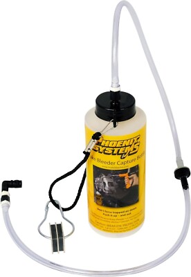 ''Phoenix Systems 7002-B One-Man Brake Bleeder Capture Bottle with Quick... ''