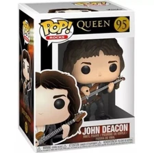 Funko Pop Rocks John Deacon Queen #95 in Protector
