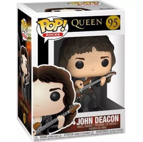 Funko Pop Rocks John Deacon Queen #95 in Protector