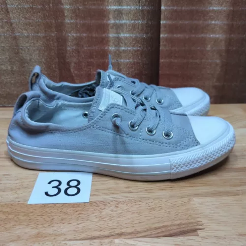 020125 Converse All Star Shoreline Women's Size 7 Slip On Shoes Gray