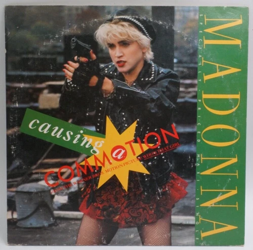 Vintage 1987 Madonna Causing a Commotion 12" Single Vinyl PROMO  Who's That Girl