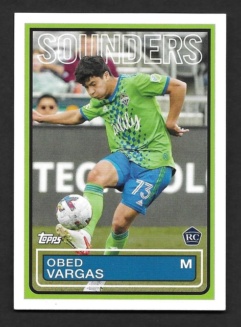 2023 Topps Major League Soccer OBED VARGAS 1983 Topps Futbol -SEATTLE SOUNDERS-