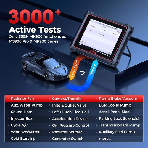 2025 Autel MaxiCOM MK900 MK900-BT MX900 Auto All System Diagnostic Scanner Tool - Picture 3 of 14