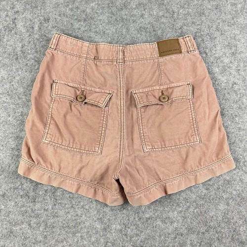 American Eagle Micro Corduroy Shorts Womens 0 Cargo Highest Rise 90s Boyfriend - Picture 3 of 12