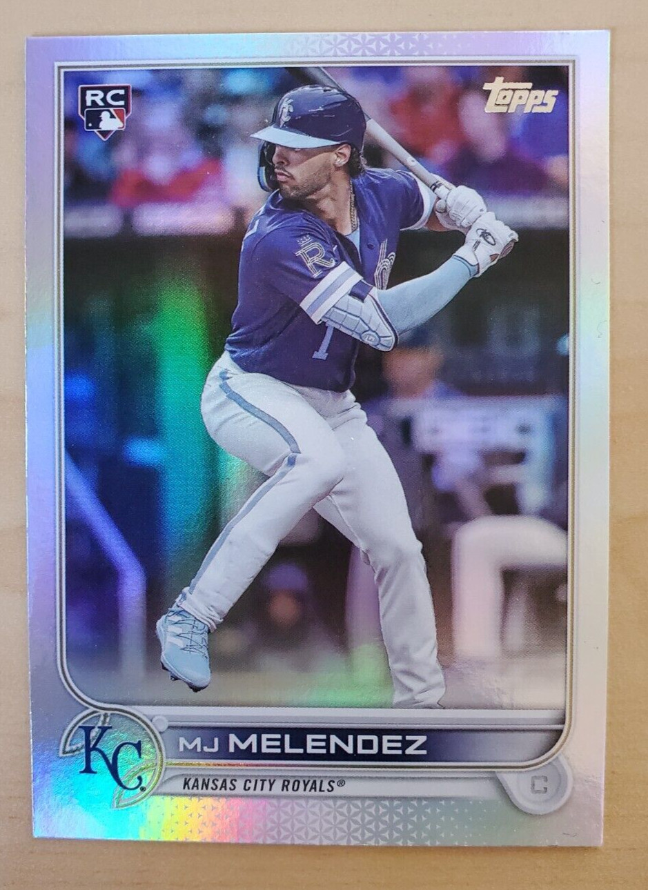 2022 Topps Update Series MJ Melendez Rainbow Foil RC #US223 Kansas City Royals