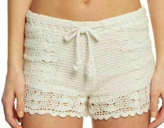 Pantalones Cortos Billabong Coachella Forrados Niñas $40 Talla XXS 4-5, XS 5-6 NUEVOS CON ETIQUETAS Crochet Foto 3 de 4