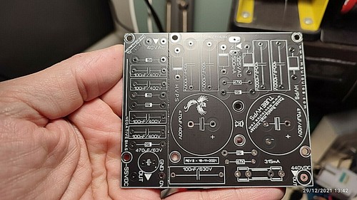 Tube Power Supply HV & Negative PCB (For Stereo 2xEL34 PP Elektor) - Picture 7 of 9