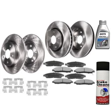 Brake Rotors and Brake Pads Front and Rear For Acura MDX ZDX Honda Pilot