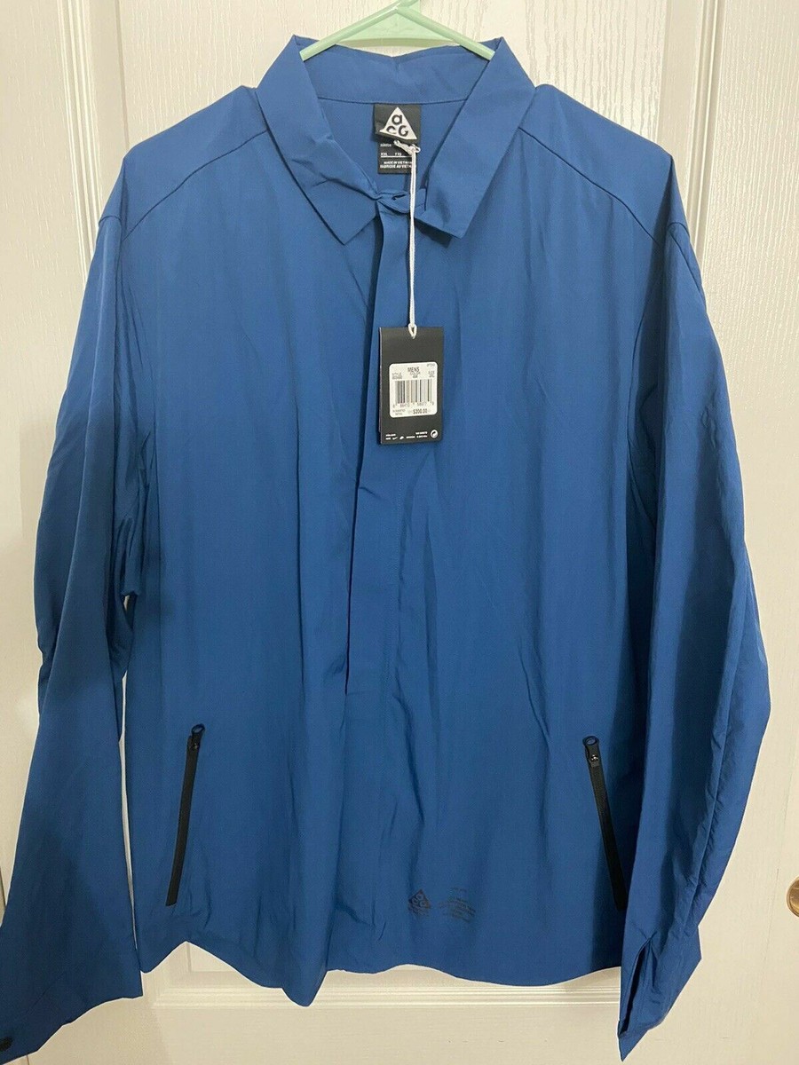 【美品】 NIKE LAB ACG NYLON SHIRT JACKET Errolson Hugh x Nike Lab ACG Tech Zip Shirt Blue Men's size