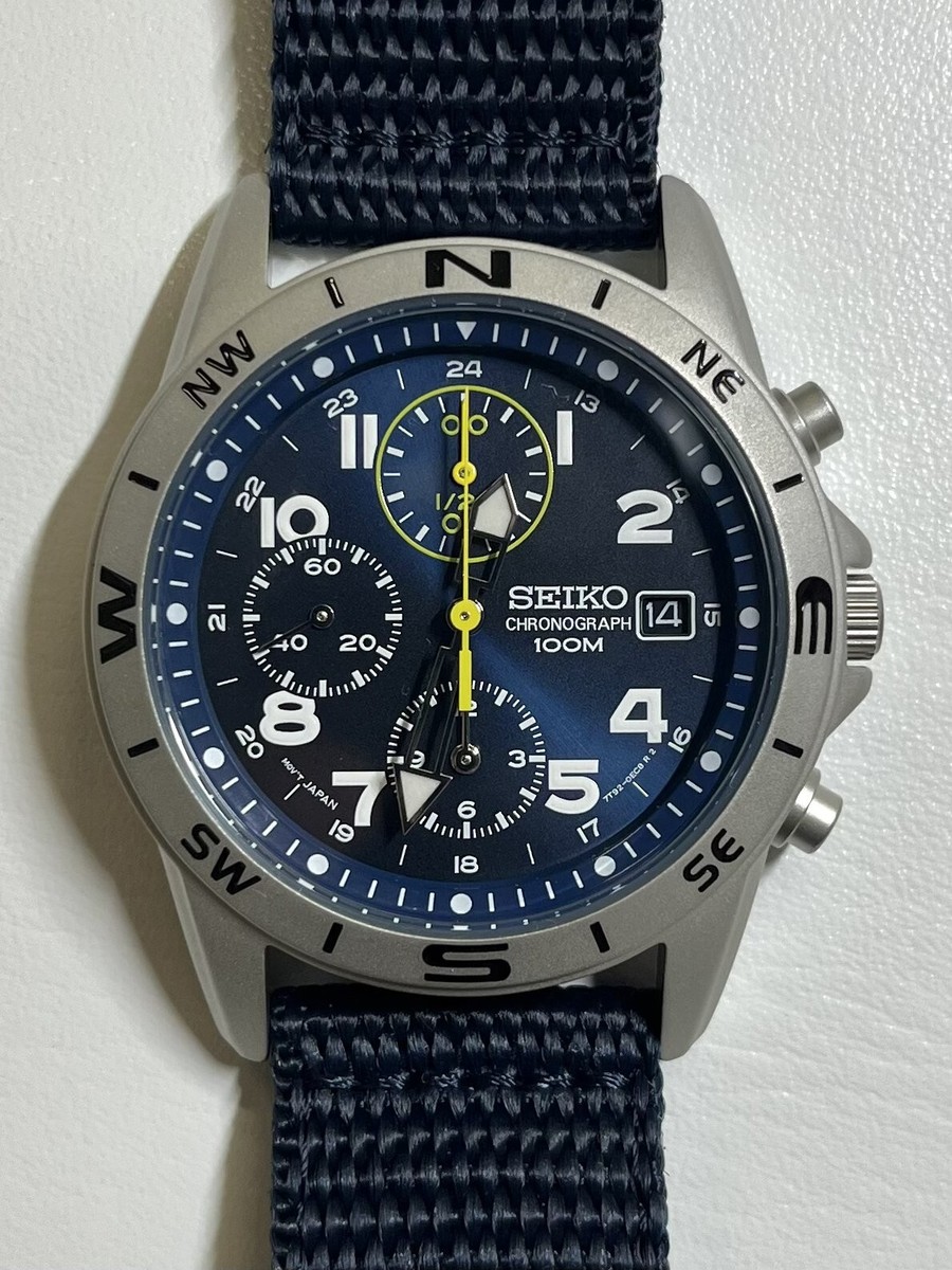 SEIKO Chronograph SND379R men Watch from Japan FedEx DHL New | eBay