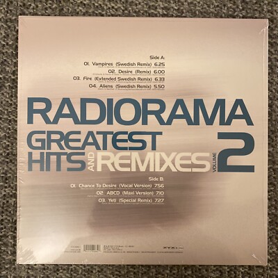 Radiorama Lp SEALED Greatest Hits & Remixes 2021 Volume 2 Italo