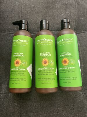 DermOrganic Color Care Shampoo w/ SUNFLOWER extract, new