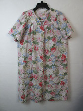 Simply Basic Vtg Floral Housecoat Housedress Mumu Grannycore Multicolor Sz L