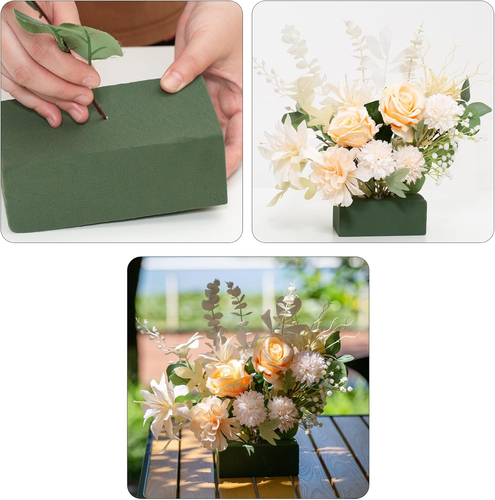 6X3X2.5 Inch Wet Floral Foam Blocks Rectangle Small Size Foam Bricks for Fresh A - Picture 6 of 9