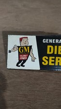 Porcelain GM Diesel Service Enamel Sign Size 3.25