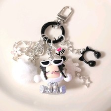New Authentic Pop Mart Shanghai Limited Skullpanda Bean Phone bag Charm