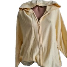 Boysens Strickjacke Pullover Damen gelb Kapuze Damen Langarm Gr. bis 50 (0539)