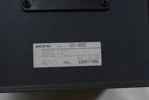 SONY SS-85E 2-Way Stereo Bookshelf Speakers - Picture 17 of 24