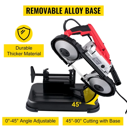 Portable Band Saw Variable-Speed 110V Deep Cut 10-Amp Motor w/ Alloy Base - Picture 5 of 12