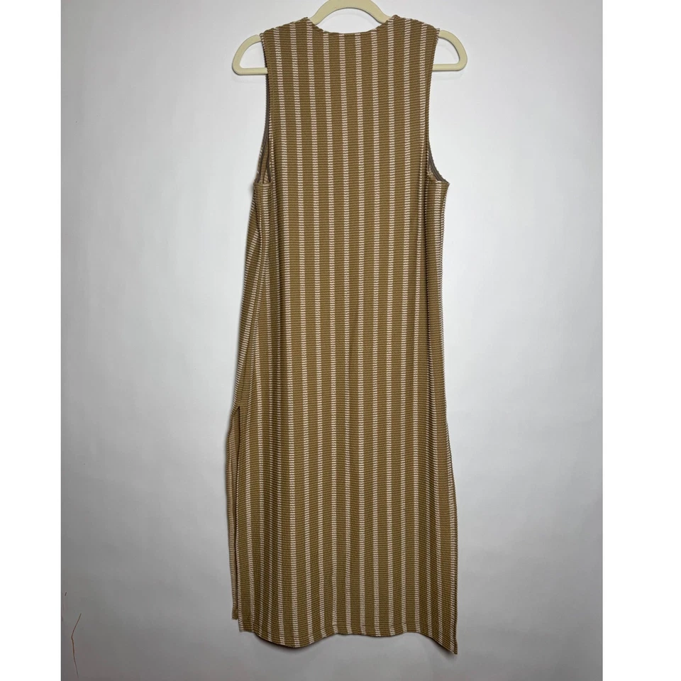 Три птицы гнездо закат в полоску длинная линия жилет кардиган серо-коричневый S/M карманы - Изображение 4 из 4