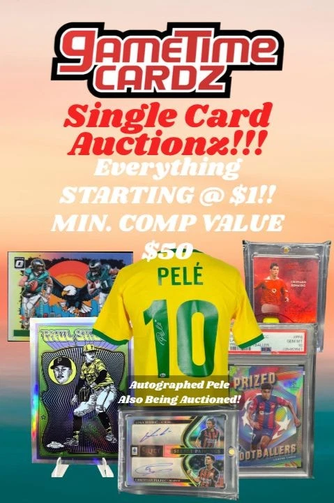 World Cup Soccer & Multi Sport $1 Start Live Single Card Auctionz!