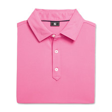 NEW MENS FOOTJOY S/S PRODRY SOLID LISLE POLO GOLF SHIRT, WATERMELON, PICK A SIZE
