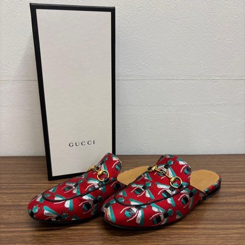 Gucci Princetown Slipper Sandalen Damenschuhe Größe 38/US-Größe 8 rot gebraucht authentisch - Bild 1 von 7